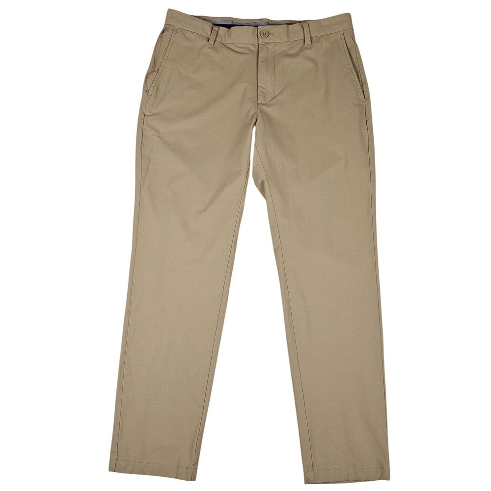 Vineyard Vines On-The-Go Pant (OTG) Mens 34x30 (34×29)  Tan Stretch Chino
